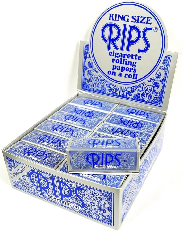 RIPS Rolling Paper - Blue Xtra Thin King Size 24 Packs