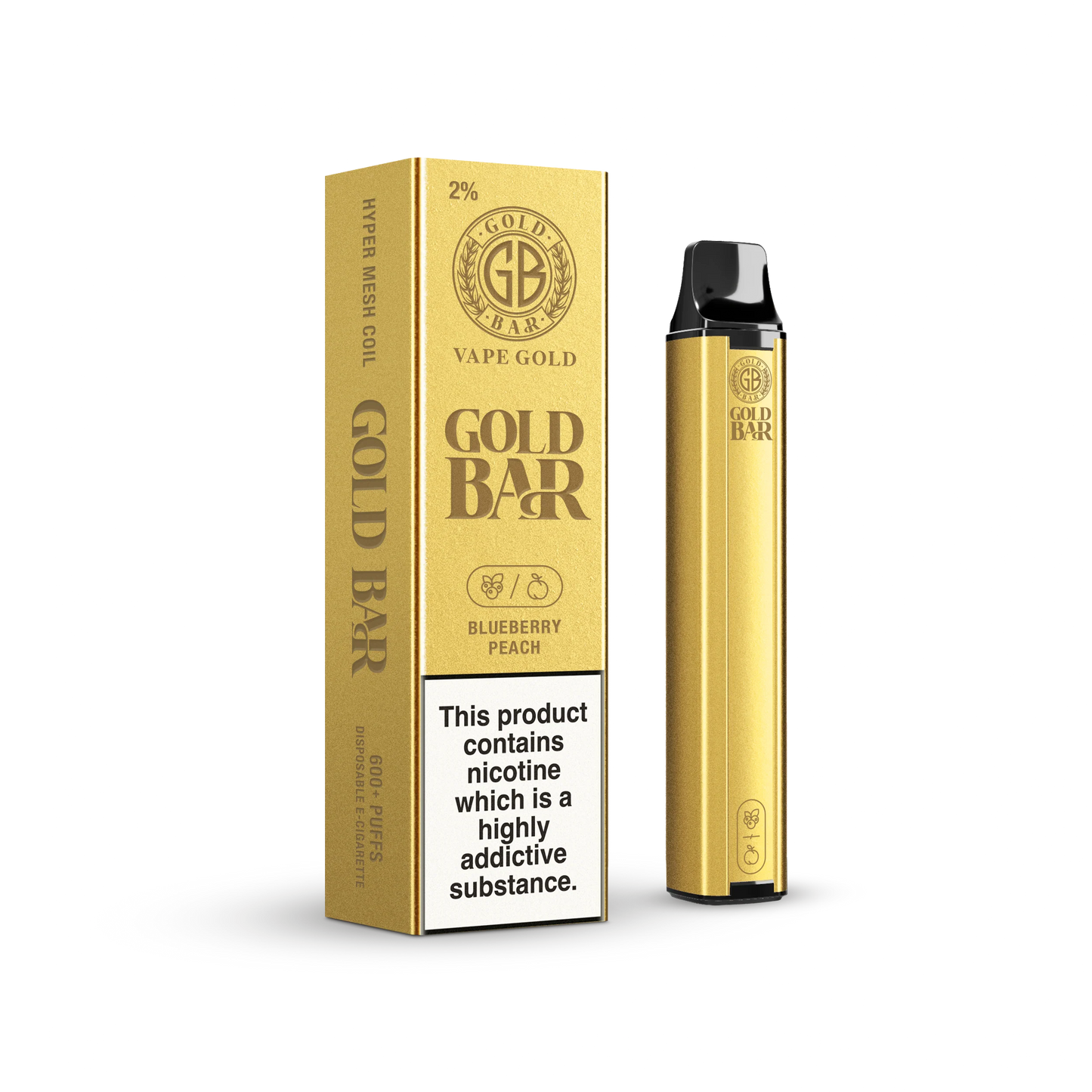 Gold Bar 600 Disposable Vape Pod - (Box of 10)