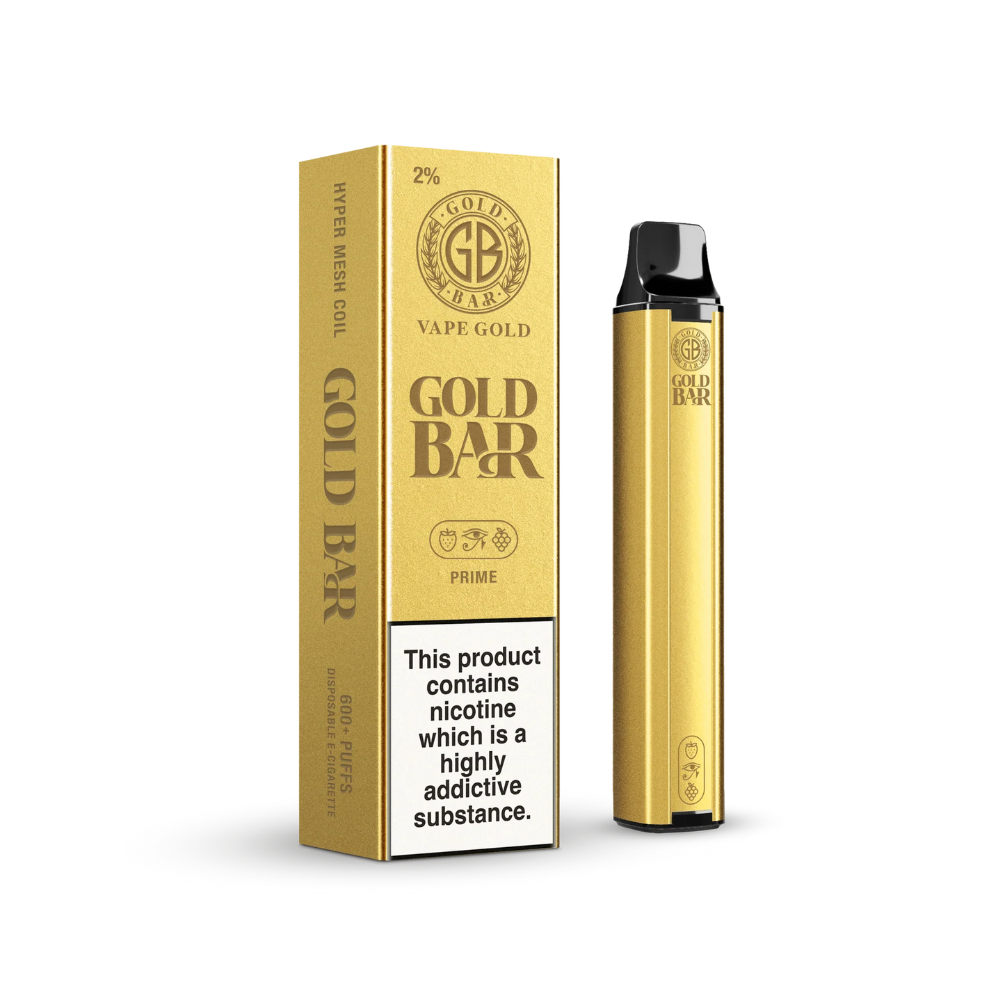 Gold Bar 600 Disposable Vape Pod - (Box of 10)