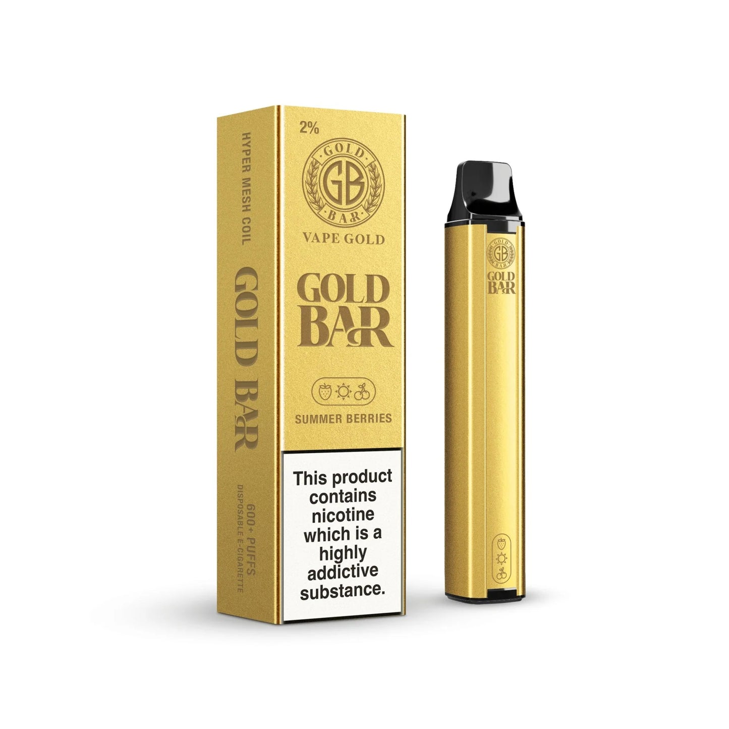 Gold Bar 600 Disposable Vape Pod - (Box of 10)