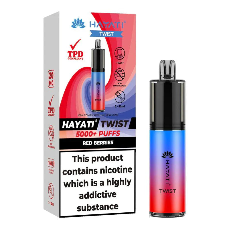 Hayati 5000 Twist TPD Disposable Vape Pod - (Pack Of 5)