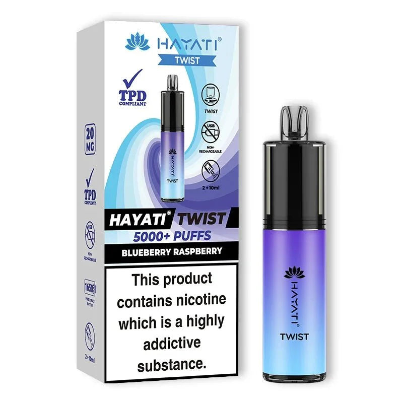 Hayati 5000 Twist TPD Disposable Vape Pod - (Pack Of 5)