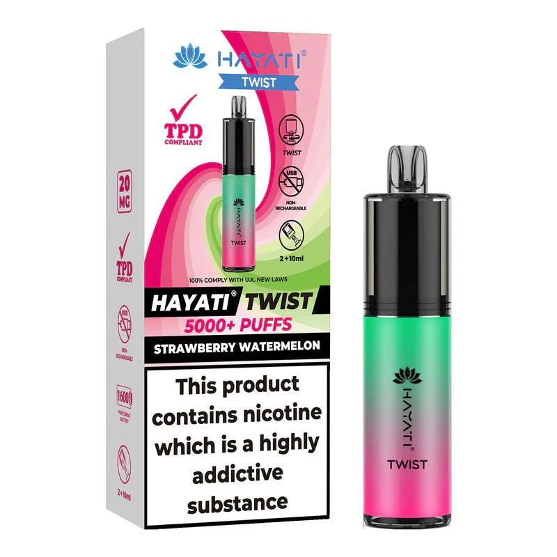 Hayati 5000 Twist TPD Disposable Vape Pod - (Pack Of 5)