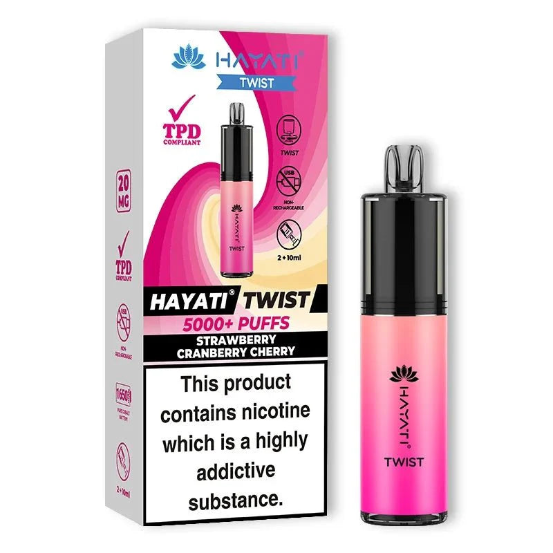 Hayati 5000 Twist TPD Disposable Vape Pod - (Pack Of 5)