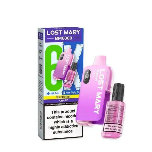 Lost Mary BM6000 Disposable Rechargeable Vape Kit - (Box Of 5)