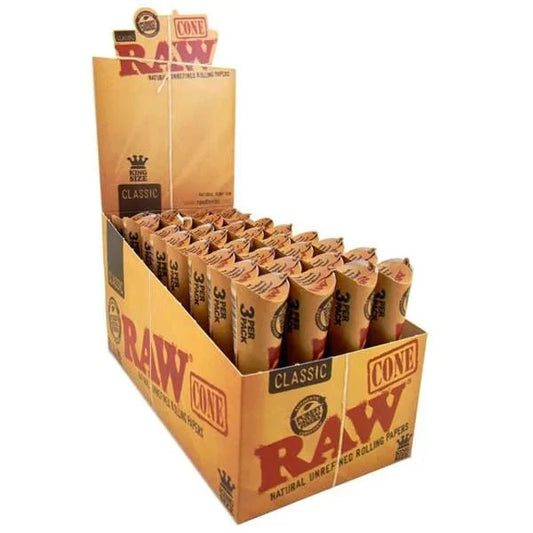 Raw Kingsize Cones 3 Pack - (32 Pcs)