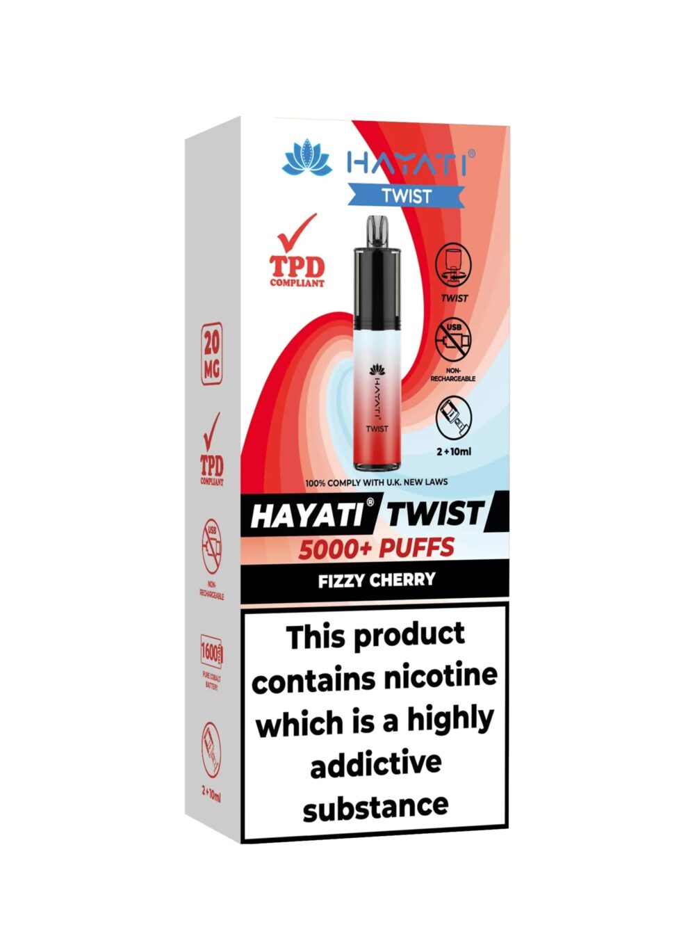 Hayati 5000 Twist TPD Disposable Vape Pod - (Pack Of 5) - Image 7